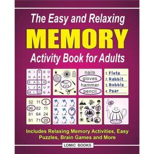 Memory Activity Book for Adults Includes Memory Activities Easy Puzzles